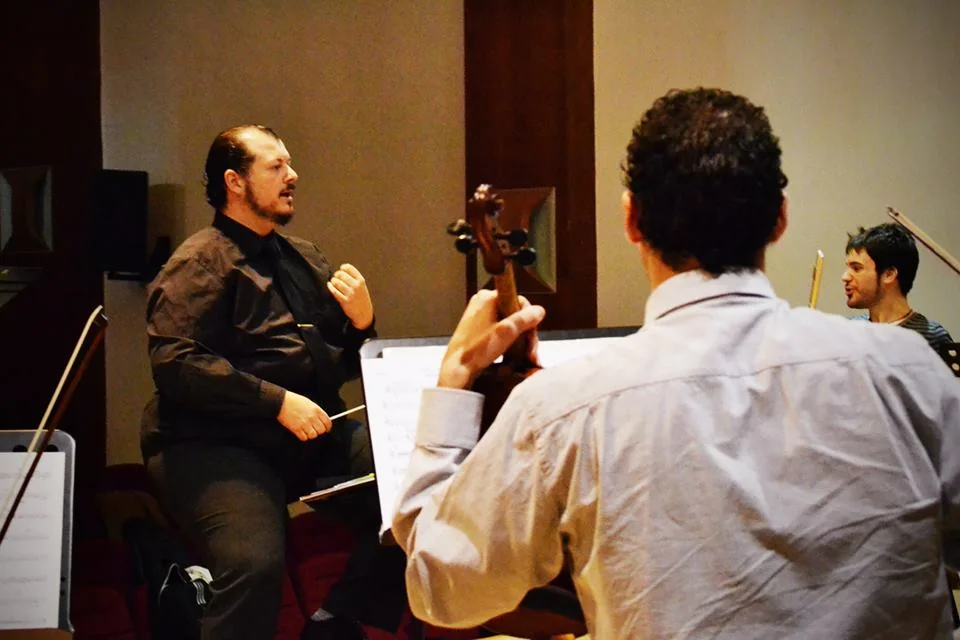 Ensayo de Sólo la Muerte en el Teatro Cervantes