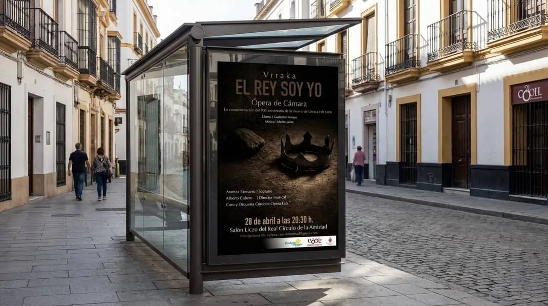 Publicidad de Vrraka en las inmediaciones del Real Círculo de la Amistad